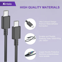 Xintala 45W USB C Laptop Charger Compatible with Lenovo Chromebook 100e 300e 500e Series, Acer, HP, Asus, Dell, Samsung and More Type-C Power Supply