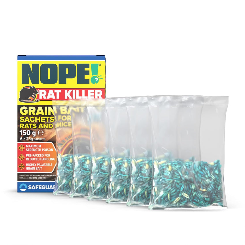 Rat Bait Grain Sachets 6x25g Rodent Control â Pack of 6