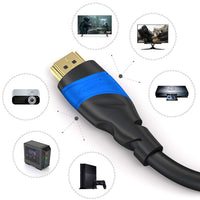 0.25m KabelDirekt - 8K / 4K HDMI Cable - 0.25m - German-Engineered HDMI Lead - Supports 10K/8K@60Hz/4K@120Hz - HDMI Cable for HDTV, PC, PS5, Xbox, Switch