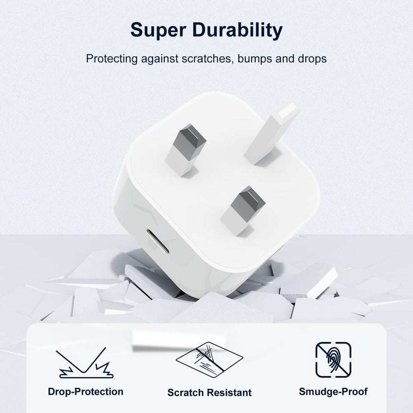 2 Pack iPhone 17 16 15 Fast Charger Plug and Cable,USB C Wall Plug with USB C to C Cable Lead Original 1.8M for Apple iPhone 17 Pro Max/17 Pro/17 Air/iPhone 16 Pro/16 Pro Max/15 Plus/15 Pro Max/iPad
