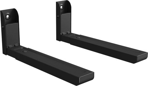 Part King Heavy Duty Black Universal Wall Mounting Shelf Bracket with Adjustable Arms 325-492mm