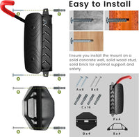Housolution Swivel Bike Wall Mount, Vertical Bike Rack Wall Hanger, Bike Hangers for Garage, Mountain Bike Wall Mounts, Bicyckle Storage Rack for Garage, Holds up to 66lbs, Easy to Install (4 Pack)