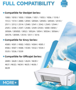301XL Ink Cartridges BK/CMY- 750/450+ Pages, Replacement for HP 301 Ink Cartridges Black and Colour Original, Printer Ink 301 XL for DeskJet 3050 2050 2540 1050 Envy 4500 4504 OfficeJet 2620 4630 4632