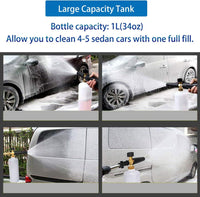 Snow Foam Lance Adjustable Foam Cannon for Pressure Washers â Universal