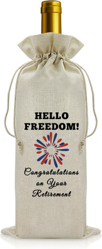 Retirement Gift Wine Bottle Bag for Colleagues â Funny Design