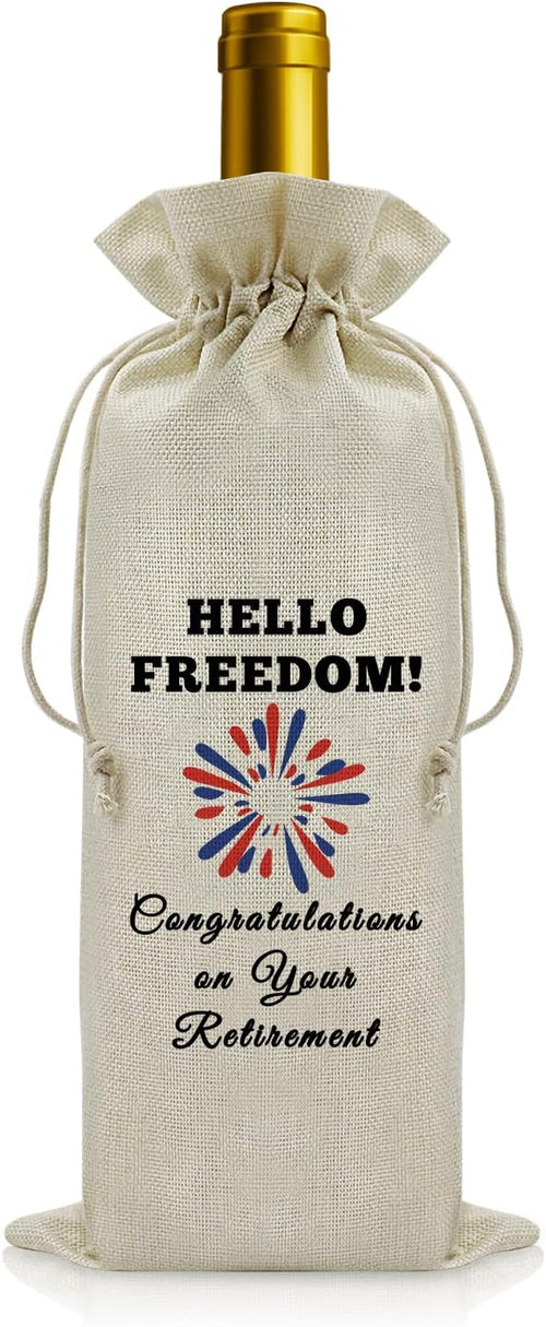 Retirement Gift Wine Bottle Bag for Colleagues â Funny Design