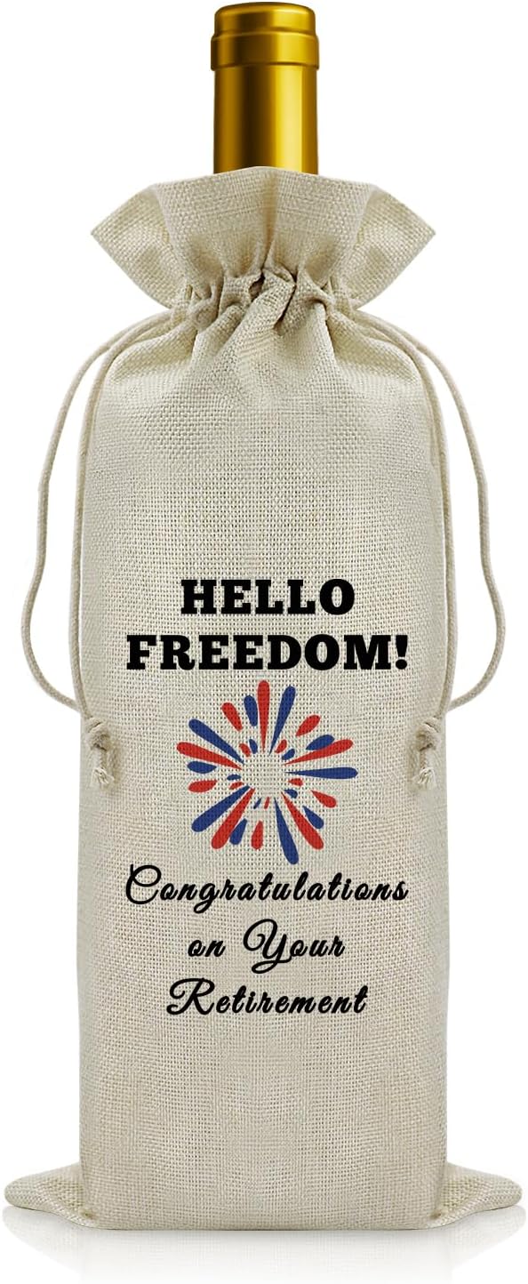 Retirement Gift Wine Bottle Bag for Colleagues â Funny Design