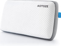 AOTOZE Best Firm Memory Foam Pillow, Hard Pillow for Sleeping,Flat Pillow for Deep Sleep,Oeko-TEX & CertiPUR-US Double Certification, 28 x 15 inch