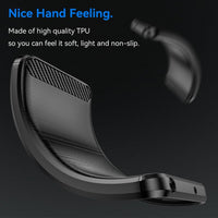 3-in-1 Case with Tempered Glass with Phone holder Ring for Samsung Galaxy A03 Core Case Screen Protector for Samsung Galaxy A03 Core, Slim Fit Soft TPU Shockproof Anti-Scratch Phone Case Cover - Black