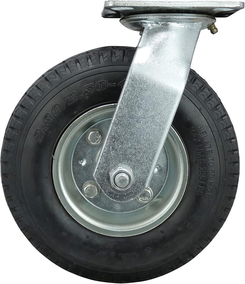 Pneumatic Caster Wheel 8âinch Heavy Duty â Black 8in