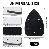Sander Backing Pads 5-Hole Hook & Loop Soft Interface Triangle Multitool â Pack