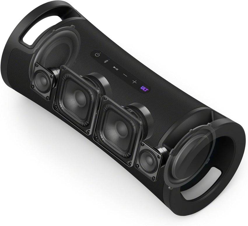 Sony ULT FIELD 7 - Wireless Bluetooth Portable Speaker with ULT POWER SOUND, Ultimate Deep BASS, X Balanced Speaker, 30 HR Battery, IP67, Waterproof, LED Lighting, Mic, Guitar Input - Black