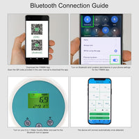 6-in-1 Bluetooth Water Quality Tester for Pools & Aquariums Smart App Included