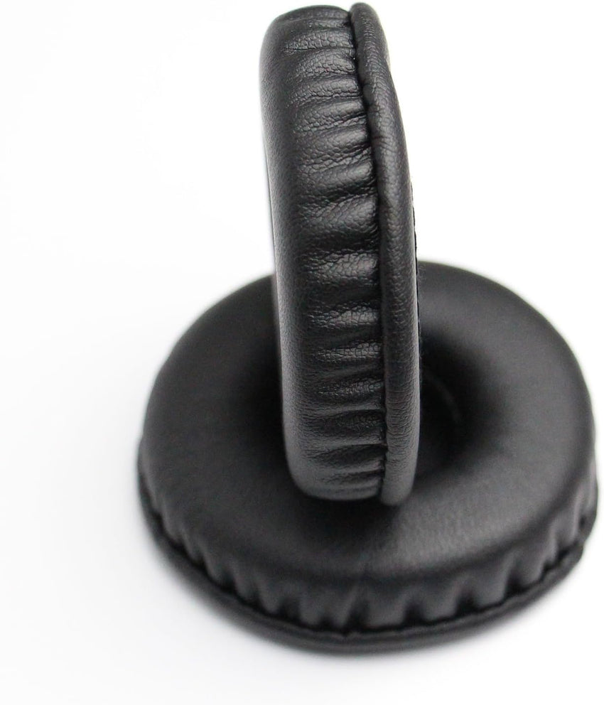 Replacement Earpads Leather Ear Cushions Spare Ear Pads Kit fit for Universal Diameter 55MM(1Pair Black)