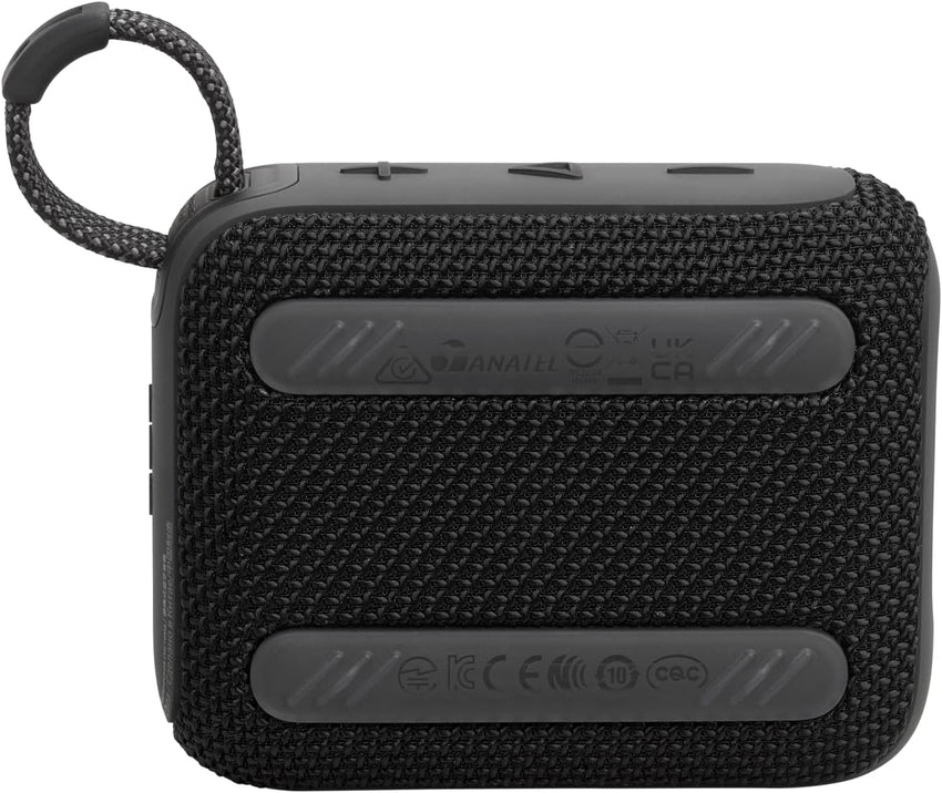 JBL GO 4 Ultra-Portable Bluetooth Speaker with Big JBL Pro Sound and Punchy Bass, PlaytimeBoost, Waterproof Design and 7-Hour Playtime, Black