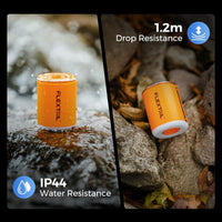 FLEXTAILGEAR Tiny Pump 2X, Portable Electric Air Pump,Vacuum Pump,3 Level Camping Light,Magnetic Design,Fast In/Deflating, Air Mattress, Swimming Ring, Vacuum Storage Bags