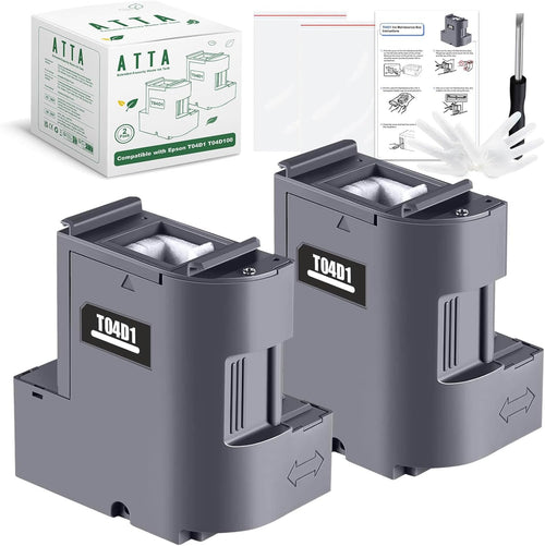 ATTA Compatible T04D1 Ink Maintenance Box for Epson C13T04D100 Work with EcoTank ET-15000 ET-2760 ET-3760 ET-4760 ET-3700 ET-3750 ET-4750 ET-5150 Workforce WF-2860 (1-Pack)