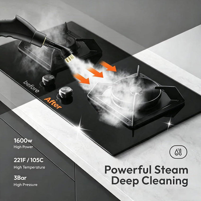 Portable Handheld Steam Cleaner 1.2L Fast Heating MultipurposenWhite