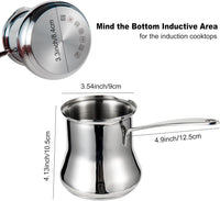 Turkish Coffee Pot Stainless Steel 500ml â IMEEA Milk Warmer