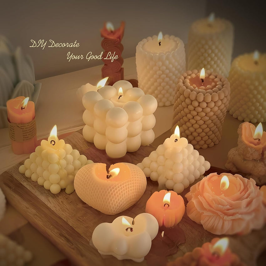 TRINIDa Soy Wax for Candle Making, 3KG SoyPRO Candle Wax Pellets, 100% Soy Wax Supplies of Candle Making for Adults and Beginners, Premium Pure Natural