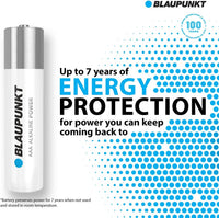 BLAUPUNKT AAA alkaline batteries, pack of 8, best for wall clocks, TV remote controls, LR03BPO/8CB