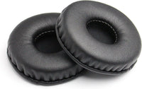 Replacement Earpads Leather Ear Cushions Spare Ear Pads Kit fit for Universal Diameter 55MM(1Pair Black)