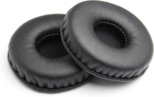 Replacement Earpads Leather Ear Cushions Spare Ear Pads Kit fit for Universal Diameter 55MM(1Pair Black)