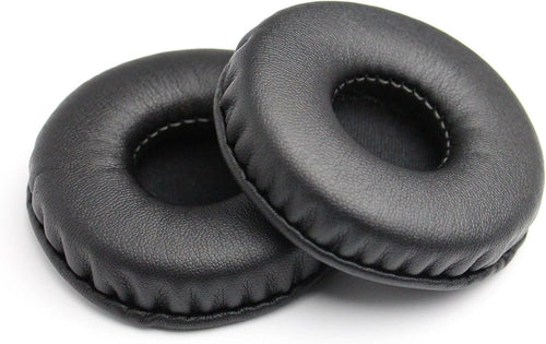 Replacement Earpads Leather Ear Cushions Spare Ear Pads Kit fit for Universal Diameter 55MM(1Pair Black)