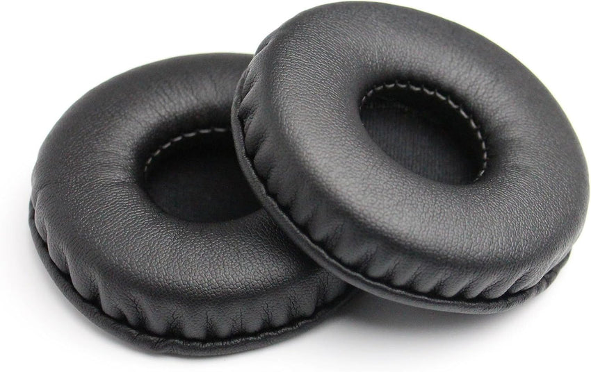 Replacement Earpads Leather Ear Cushions Spare Ear Pads Kit fit for Universal Diameter 55MM(1Pair Black)