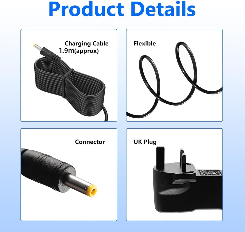 Xahpower 6V Charger for Omron Blood Pressure Monitor, Power Supply Adapter for X3 Comfort, X2 Basic, X7 Smart, M2, M2 Basic, X2 Smart, M4, M7 Intelli IT, M3, M3 Comfort, M6, M10-IT, X4 Smart