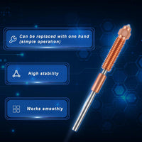2x K1C Nozzle, 0.4mm 3D Printer Hard Steel Nozzle Replacement for Creality K1C Ender 3 V3 Ender 3 V3 Plus 3D Printer Parts Accessories (2pc)