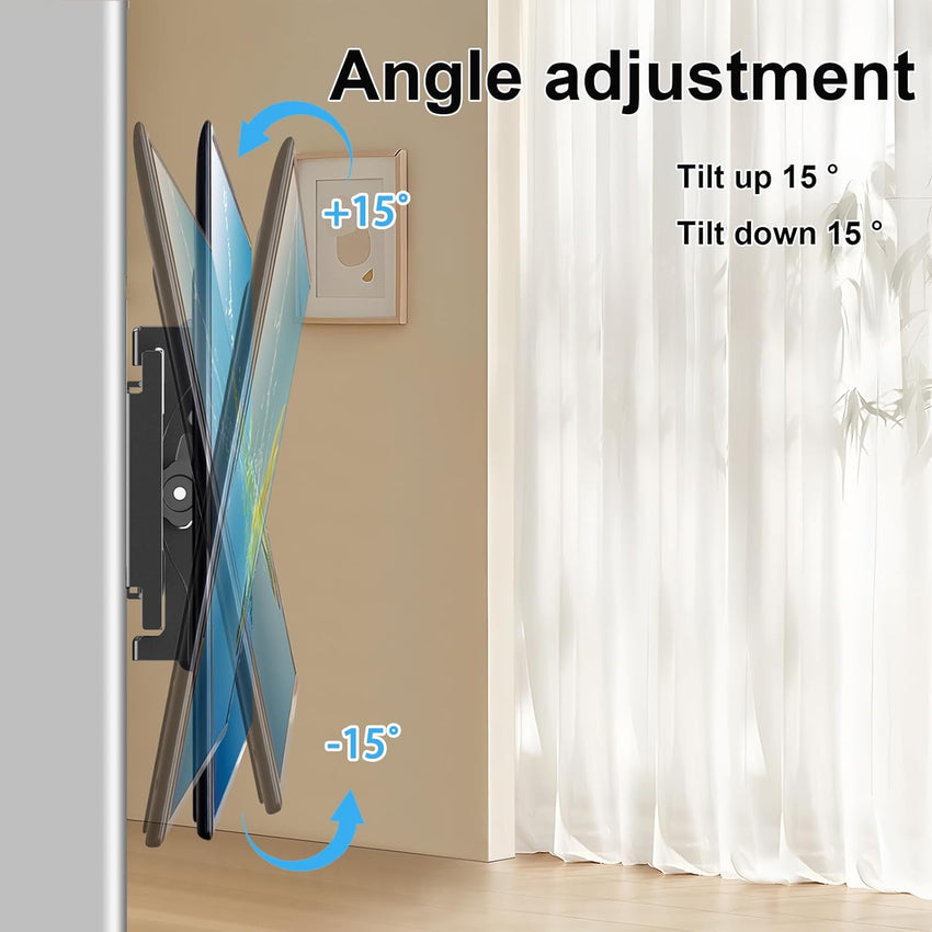 JXMTSPW Tilt TV Wall Bracket for 14-42 inch LCD LED OLED Flat Curved TVs up to 25kg,Low Profile Tilt TV Bracket Max VESA: 200x200mm 16 19 22 24 32 36 40" Ultra Slim Television Mount