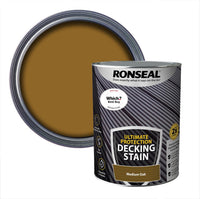 Ronseal Decking Stain Ultimate Protection Medium Oak 5L  Medium Oak