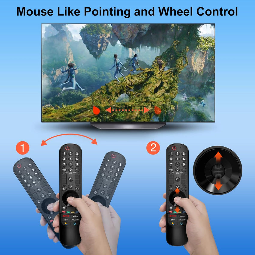 Magic Remote for LG-Smart-TV-Remote-Control,Replacement for MR24GA MR23GA MR22GN MR21GA,Suitable for LG UHD OLED QNED NanoCell 4K 8K Smart TV,with Pointer and Voice Function