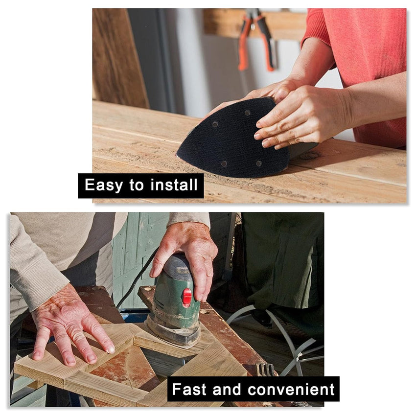 Sander Backing Pads 5-Hole Hook & Loop Soft Interface Triangle Multitool â Pack