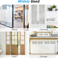 Haton Window Film Privacy for Glass Windows Frosted Film Frosting 90x200cm, Opaque Glass Sticker Self Adhesive Roll UV Block No Glue Static Cling Vinyl Covering for Bathroom Home and Office