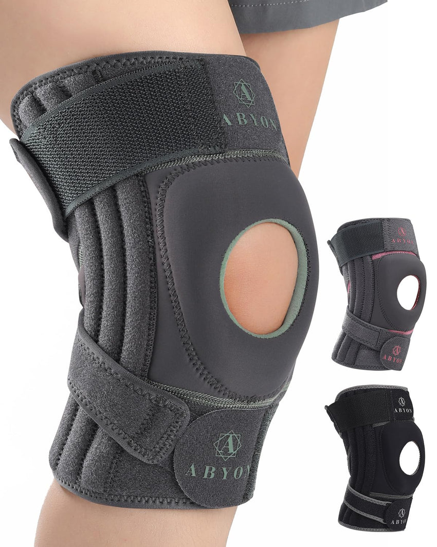 Knee Support Adjustable Brace with Non-Slip Strap for Pain Relief â Universal Size