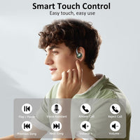 Wireless Earbuds Bluetooth 5.4 Sport ENC 4 Mics 50h Playtime Black