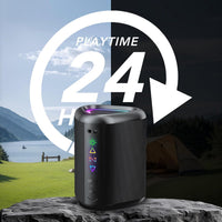 aowoka Bluetooth Speaker, 2025 Portable Wireless Speakers With Led Light, Bluetooth 5.4, 24H Playtime, Enhanced Bass, IPX7 Waterproof, Outdoor Speaker for Travel, Sport, Party, Biking.