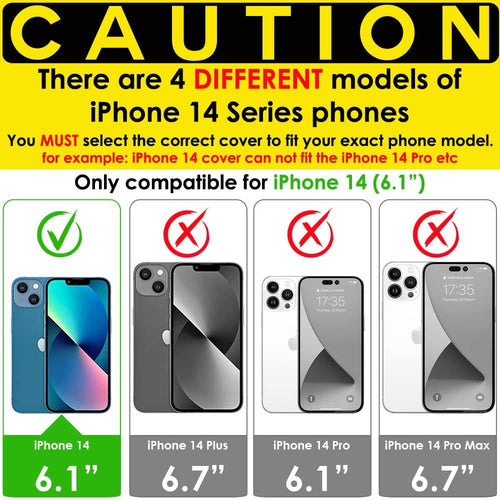 TECHGEAR iPhone 14 Leather Wallet Case, Flip Protective Case Cover with Wallet Card Holder, Stand & Wrist Strap - Rose Gold PU Leather with Magnetic Closure for iPhone 14 6.1"