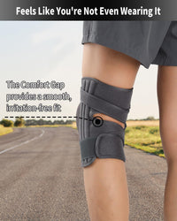 Knee Support Adjustable Brace with Non-Slip Strap for Pain Relief â Universal Size