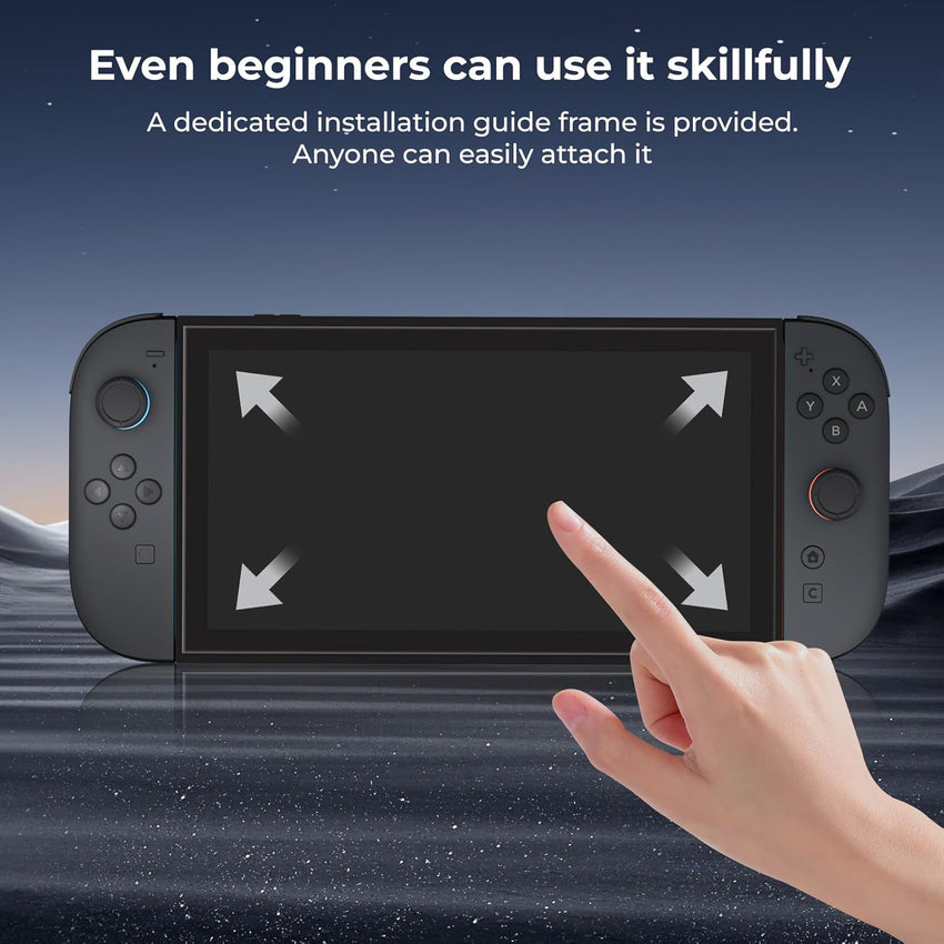 HEYSTOP Screen Protector for Nintendo Switch 2 [4 Pack] Screen Protector Tempered Glass Film for Nintendo Switch 2 Model 2025 Latest Model, 9H Hardness Anti-Scratch, HD Clear, Easy Installation