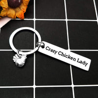 Chicken Keyring Funny Gift for Chicken Lovers Poultry Farmer Ã¢ÂÂ One Size