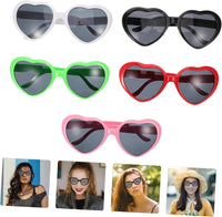10 Neon Heart Sunglasses Fun Cute Bulk Random Colour