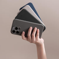 TineeOwl iPhone 15 Pro Max Magnetic Case - Dune Series Compatible with MagSafe TPU Minimalist Slim/Thin Grip with Microfiber Lining Rounded Action Button (Almost Black,