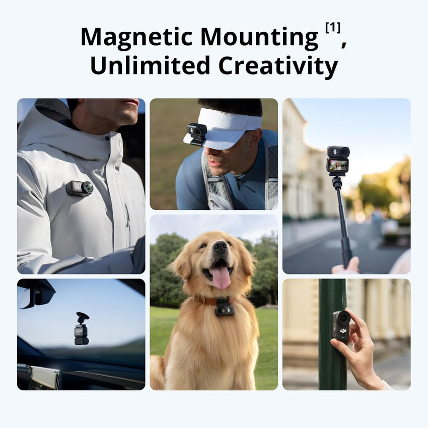 READ DESCRIPTION DJI Osmo Nano Standard Combo (64GB) - Small 4K/60fps Vlogging Camera with a 1/1.3″ Sensor, 143° Wide FOV Video, 200-Min Recording, Swift Content Transfer, Magnetic POV Cam 4K for Sports, Vlog