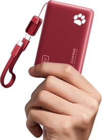 INIU 10000mAh Power Bank 45W PD Ultra Slim Fast Charger with USB-C â Red