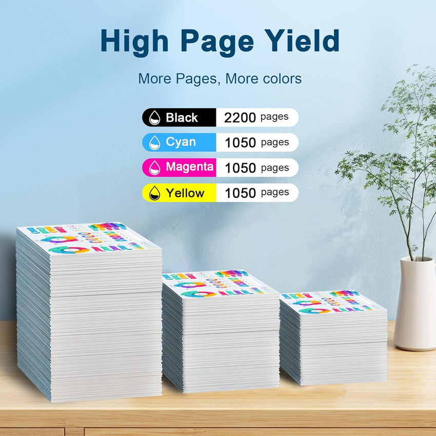 Jagute 27XL Printer Cartridges Replacement for Epson 27 Cartridges Multipack (12-Pack) for Workforce WF-7620 WF-3620 WF-3640 WF-7610 WF-7720 WF-7110 WF-7715 WF-7210 WF-7722