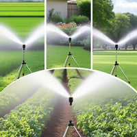 Tripod Sprinkler 360Â° Rotating Garden Water Sprinkler for Lawns â 3/4 Inch Connector