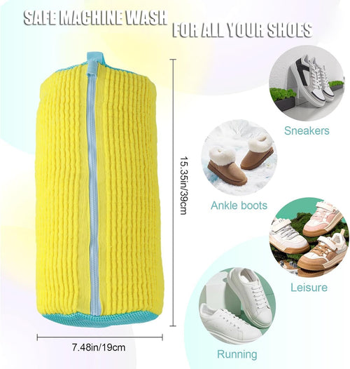 Shoe Washing Machine Bag 360Â° Deep Cleaning Laundry Bag with Zipper â Portable
